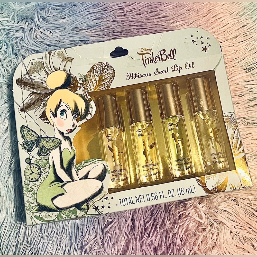 Disney Tinkerbell Hibiscus Seed Lip Oil Set (4)